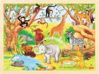 Einlegepuzzle Afrika