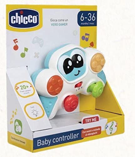 Chicco - Mi Primer videoconsole met lichten en geluiden, gemakkelijk vast te houden, meerkleurig (ARTSANA Spain 0001116200040)