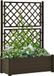 Maison Exclusive - Jardinière avec treillis, 100x43x142 cm, PP, moka