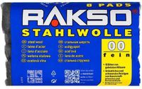 RAKSO Staalwol - 8 pads - 00 Fijne