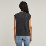 G-Star Washed s/l sw wmn Dames Trui Katoen Petrol Double Dye