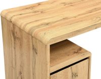 Vente-unique SERGUEI Bureau met opbergruimte - MDF - Naturel en Zwart