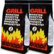 Deuba Charbon de bois - 2x3 kg Briquettes - BBQ Grill