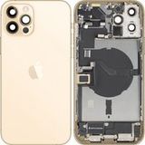 Apple Coque Batterie iPhone 12 Pro Max, Avec Châssis Central, Pièces Complètes, Or, Échange Premium