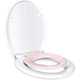 Todot – Abattant WC familial avec siège enfant magnétique – Frein de chute silencieux – Charnière réglable – Polyéthylène – Compatible avec la plupart des toilettes - Dbts03bj