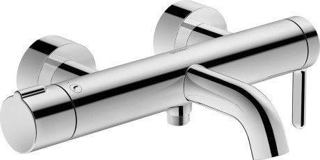 Duravit C.1 Single Lever Bath Mixer for Exposed Installation - Chrome