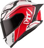 Berik FF871 Mapuro Integraalhelm - Wit/Zwart/Rood - Maat S
