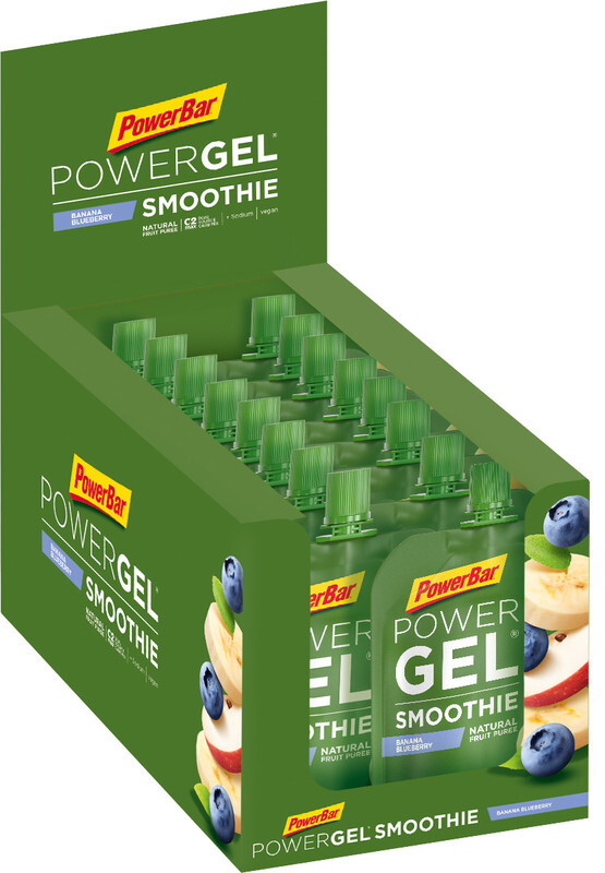 PowerBar PowerGel Sportvoeding met basisprijs Banana Blueberry 16 x 90g groen