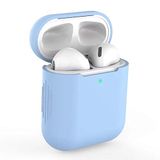 StyleDesign Beschermhoes, compatibel met AirPods (1e en 2e generatie), siliconen, lichtblauw