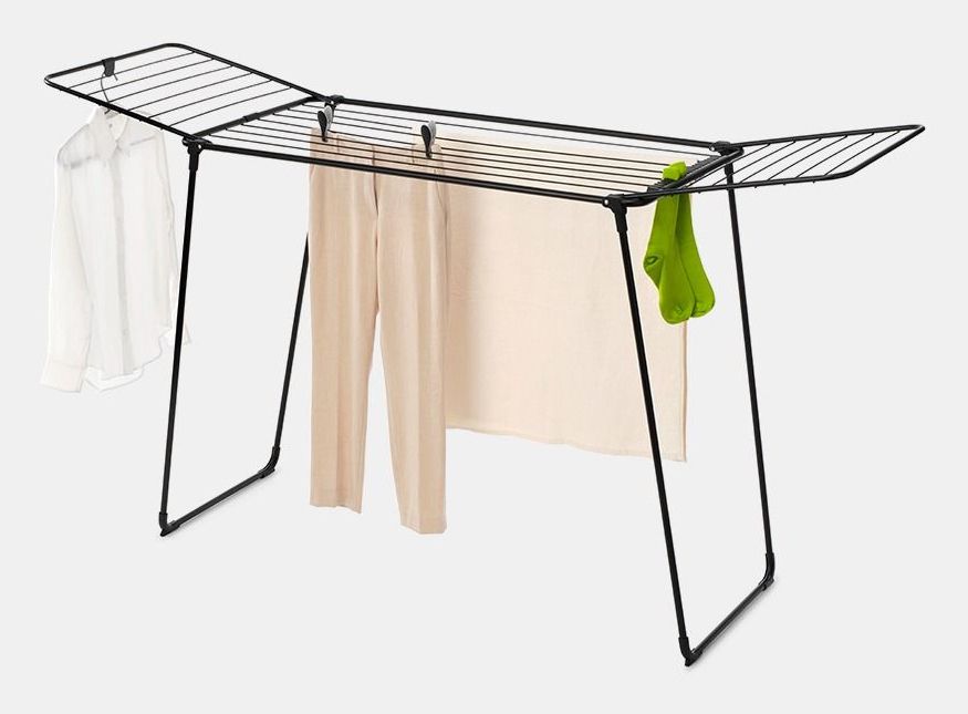 Brabantia HangOn Too Floor-standing Drying Rack - Black - 22 m