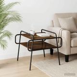 Maison Exclusive - Table basse, chêne fumé, 60 x 60 x 51 cm, fibre de bois