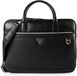 GUESS Leren business tas met laptopvak Monaco Laptop Bag Black zwart