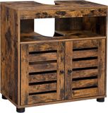 Leobert Armoire de salle de bain - BBK04BXV1 - Bois - Brun rustique - 60 x 30 x 63 cm