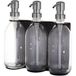 Distributeur de savon noir fixation murale avec trois