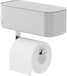 Tiger 2-Store Toilet Roll Holder with Storage Compartment - White