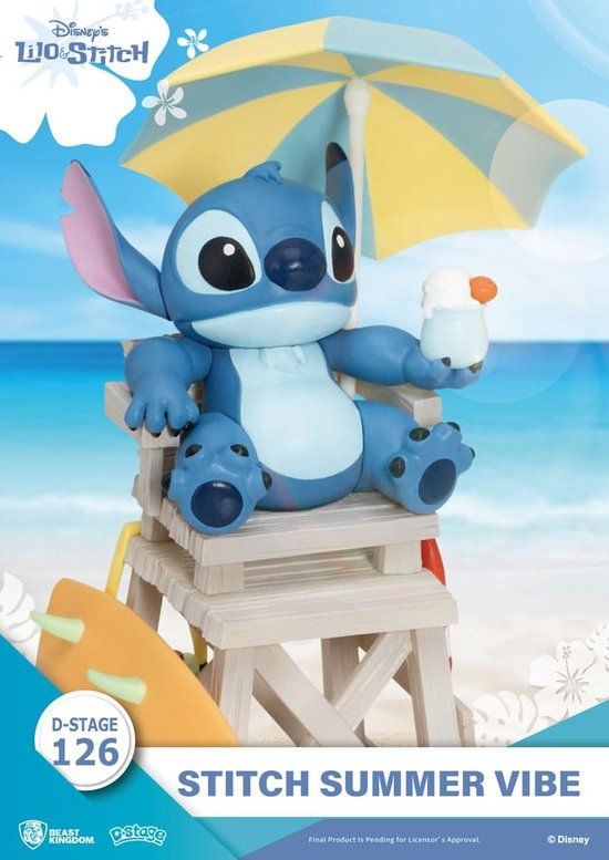 Beast Kingdom Disney D-Stage Stitch Summer Vibe Diorama - 16 cm