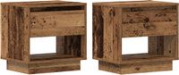 vidaXL Nachtkastje 2 stuks Oud hout 45 x 34 x 44 cm Bewerkt hout