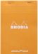 Rhodia 80 vel notitieblok met nietjes A5 oranje