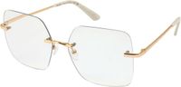 Glas BILLIE RIMLESS leesbril Goud +1.00