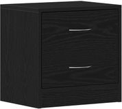 vidaXL Table de chevet 40x30x40 cm panneau de particules chêne noir
