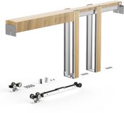 Vevor Schuifdeurkozijn Schuifdeurset voor 610-914 mm (B) 2032 mm (H) Staal