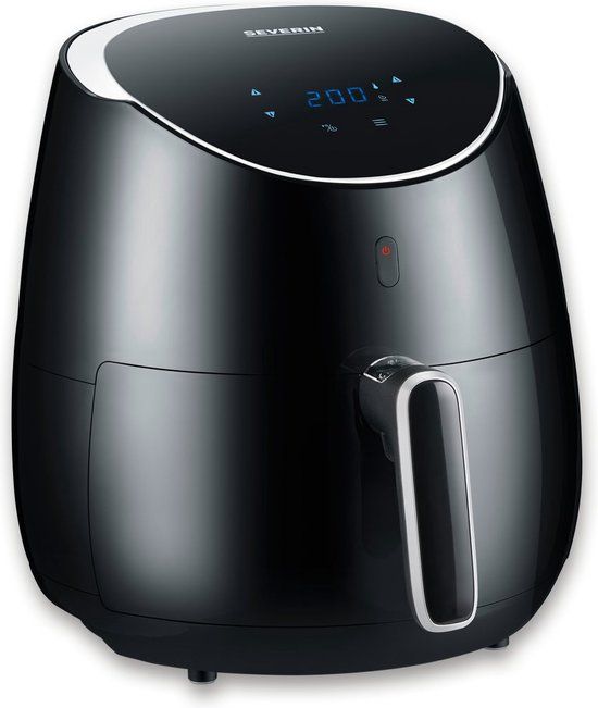 Severin FR 2445 - Air Fryer - 5L - 2000W - Black, Metallic, Silver