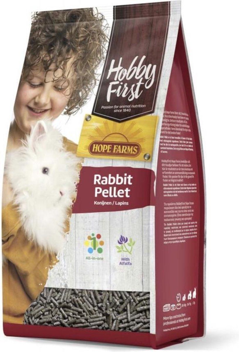 Hobby First Hope Farms Konijn Pellet 4 kg (3 stuks)