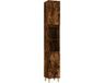 vidaXL Badkamerkast 30x30x190 cm bewerkt hout gerookt eikenkleurig
