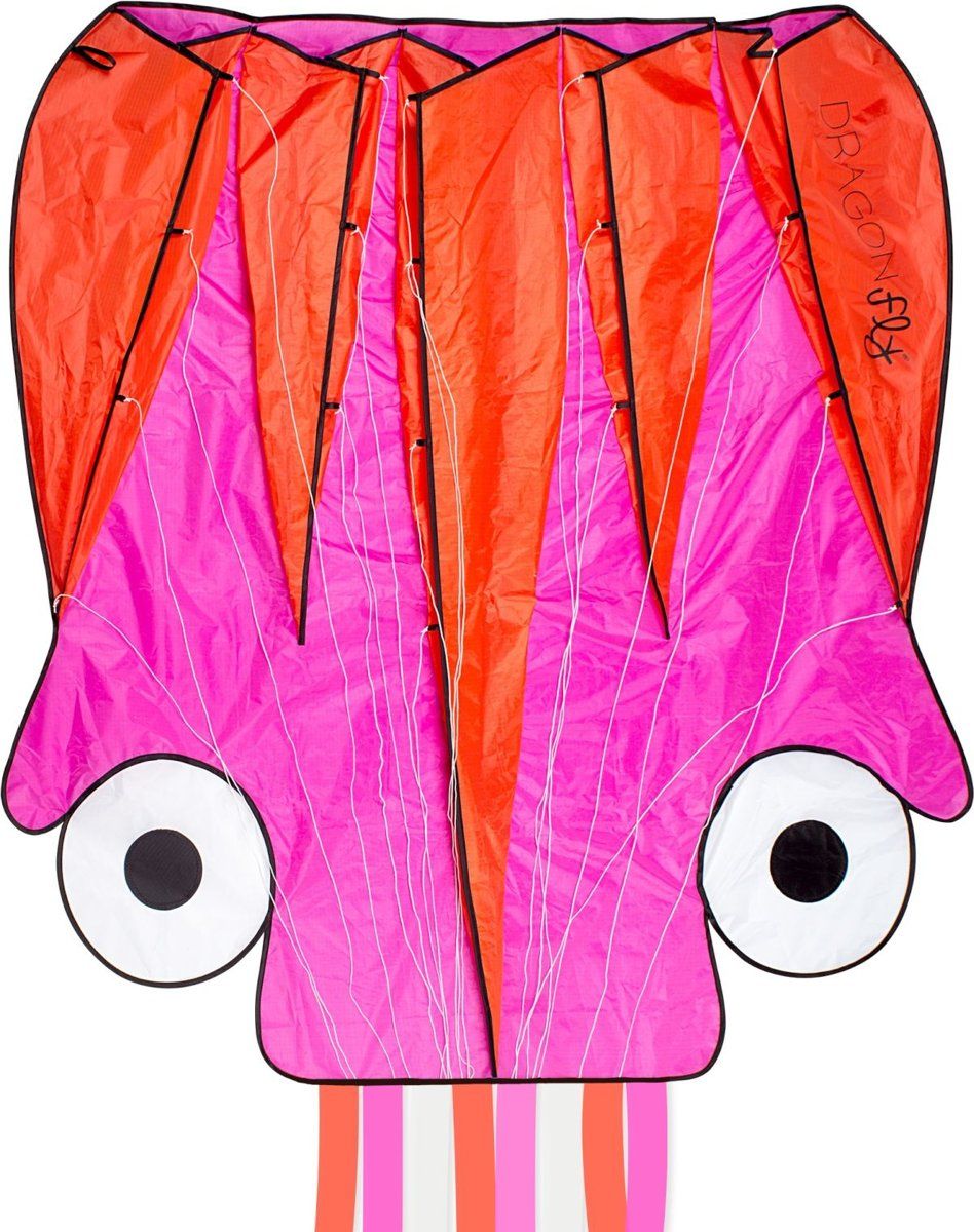 Dragonfly Vlieger - Octopus - Roze/Oranje