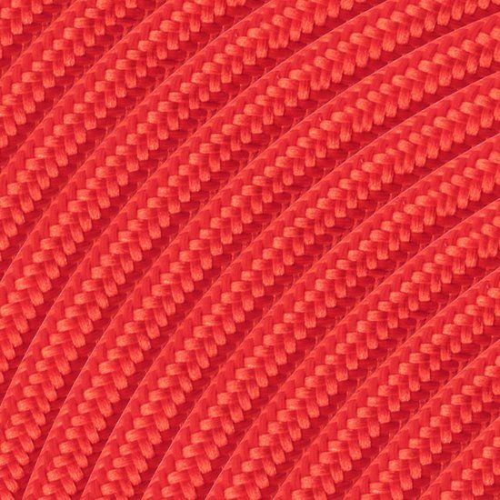 Home Sweet Home Strijkijzersnoer - Rood - stof - 3 aderig - textielkabel