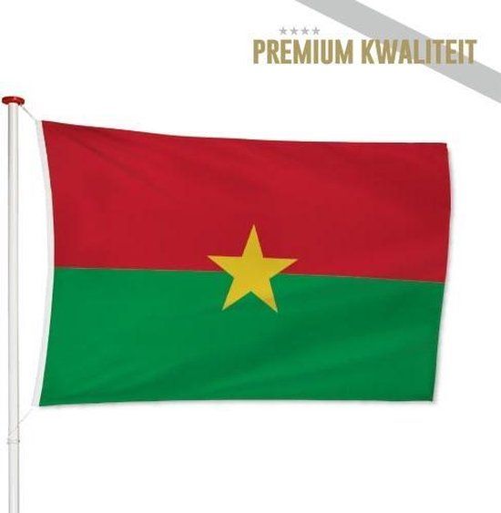 Burkinese Vlag Burkina Faso 40x60cm - Polyester - Geschikt voor boot
