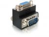 DeLOCK Adapter VGA male/female right angled zwart