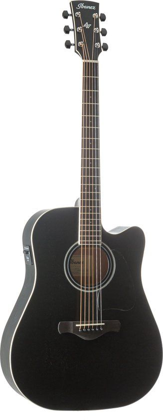 Ibanez AW84CE-WK Akoestische gitaar Weathered Black