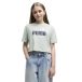 Puma Essential 2 Color Nº1 Logo Short Length T-shirt à manches courtes vert 15-16 ans fille