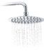 Relaxdays douchekop regendouche - rond - 200 mm - rvs - zilver