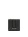 PIQUADRO - Portefeuille Compact en Cuir - Femme - Noir