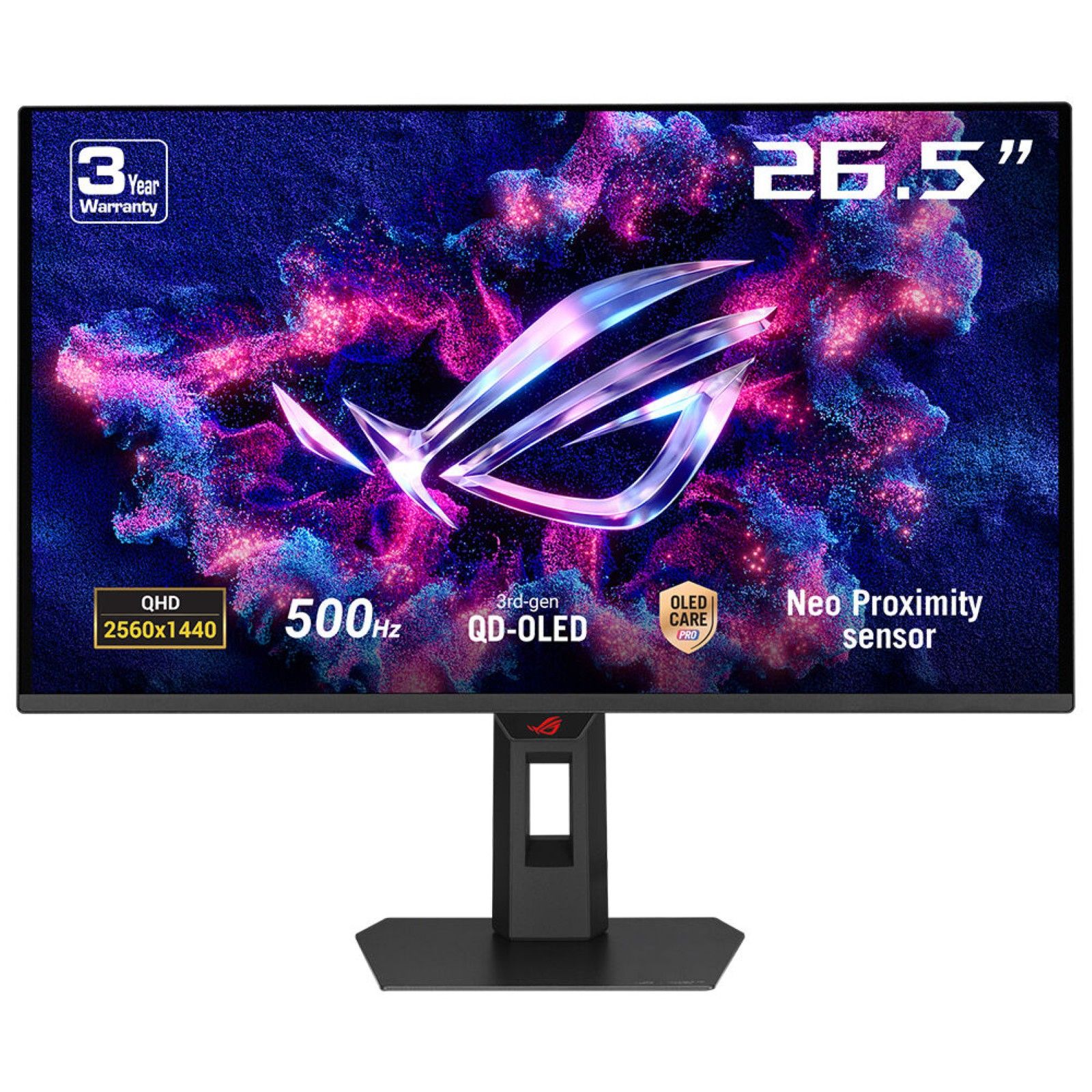ASUS ROG Strix XG27AQDPG 27" QD-OLED Gaming Monitor - 2560x1440, 500Hz, G-SYNC, FreeSync Premium Pro