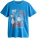 Next Heren Wijd T-shirt met grafische print - Blauw