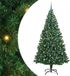 vidaXL Kunstkerstboom Groen 240 cm PVC Staal Kunststof