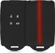 kwmobile housse de clé de voiture pour clé de voiture Renault 4 boutons Smartkey (Keyless Go uniquement) - Housse en silicone rouge