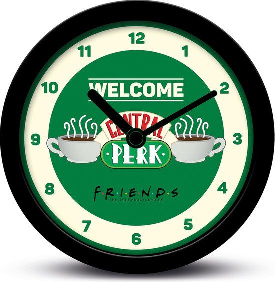Pyramid International Friends Central Perk Welcome Bureauklok Groen 12cm