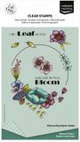 Vaessen Creative Clear Stamp Flowers Round Edge