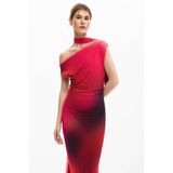 Desigual off shoulder jurk rood
