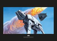 Star Wars Classic RMQ Hoth Battle AT-AT - Grootte: 70 x 50 cm - komar, muurschildering, poster, kunstdruk (zonder lijst)