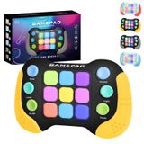 Jouet sensoriel électronique fidget toy - Jaune - Mode musique et lumière - 5 modes de jeu