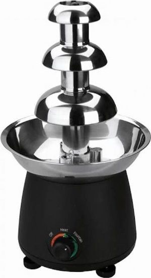 Lacor Chocolade fontein Mini - Zwart/Zilver