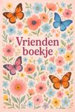 Merkloos Bloemen en Vlinders Vriendenboekje