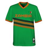 FIFA Zambia T-shirt, uniseks, officieel 2023, voor dames, voetbal World Cup Kids Team Shirt, 1 stuks
