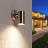 HOFTRONIC Mason LED Wandlamp RVS IP44 4000K Neutraal Wit Dimbaar