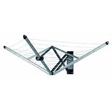 Brabantia WallFix Wanddroogrek, Droogrek, 24 M, Metallic Grey